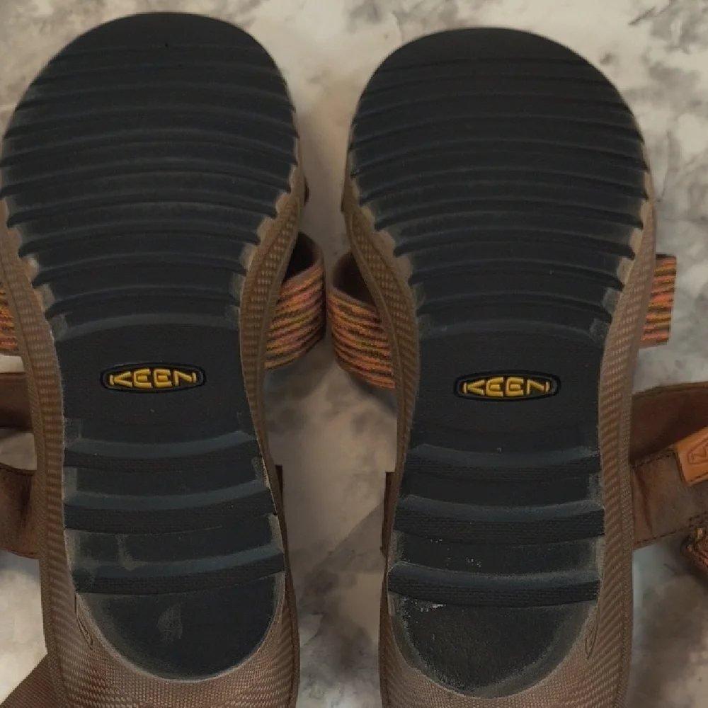Keen Skyline Thrush Wedge Sandals Womens Size 10 Brown Adjustable